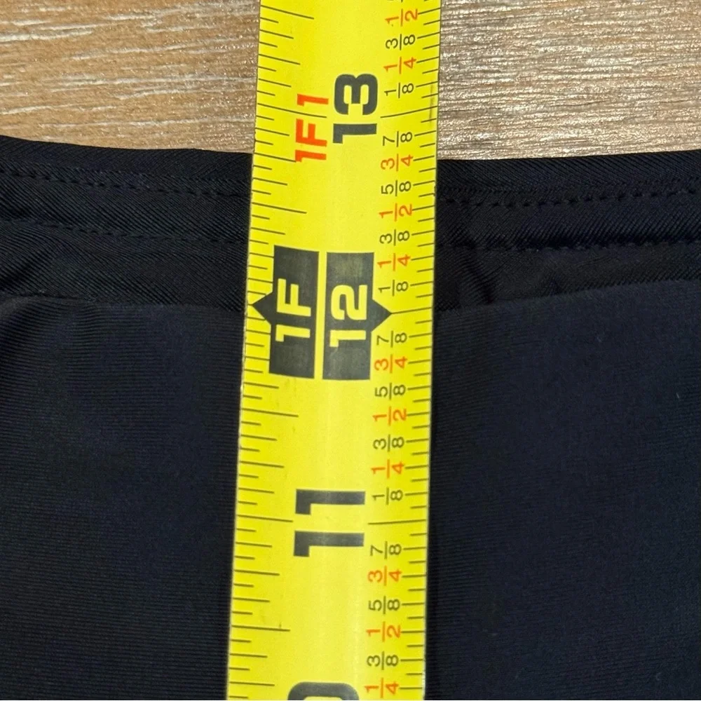 Lands End Womens Athleisure Pants High Rise Wide Leg Full Length Blk Pockets 1X‎ - Picture 9 of 12